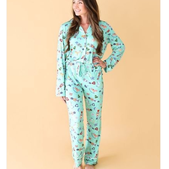 Posh Peanut Other - Posh Peanut Fritz Nutcracker Print Women's Pajamas S Luxe Pants and Top Holiday